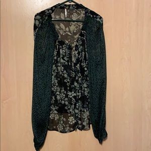 Free People Hendrix Floral Top